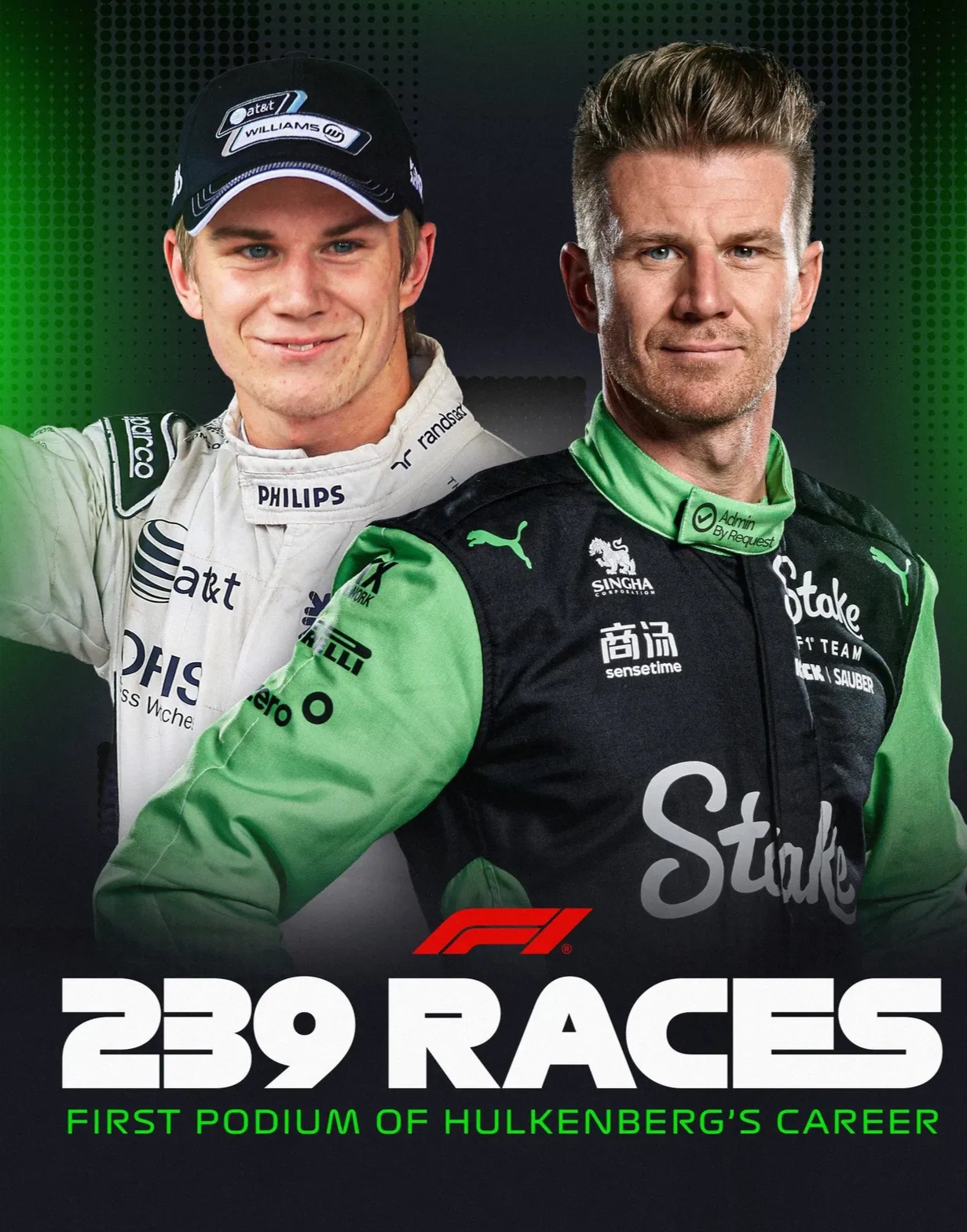 索伯车队逆转红牛车队，诺里斯刷新纪录